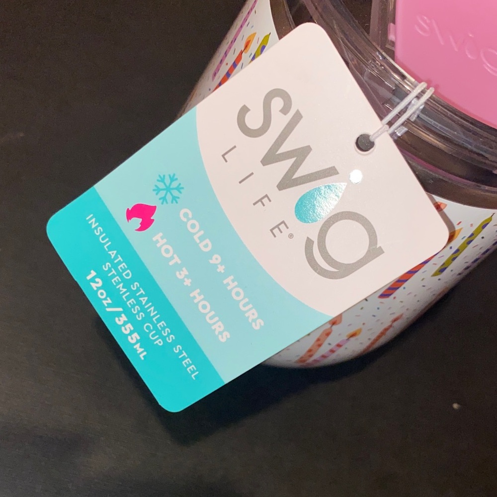 Swig Birthday Celebration Candle 12 oz Tumbler - Picture 2 of 5